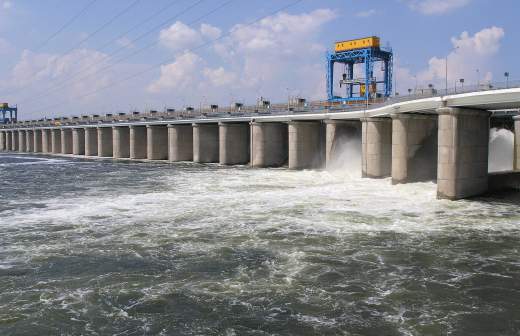 Турбины Каховской гидроэлектростанции (ГЭС) на сегодняшний день не вырабатывают электроэнергию